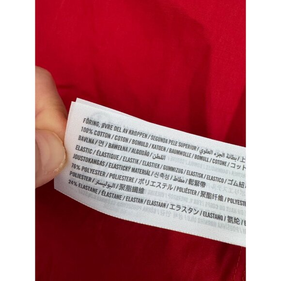 Abercrombie strapless Drop waist smocked maxi dress red sz XLP - Picture 9 of 9